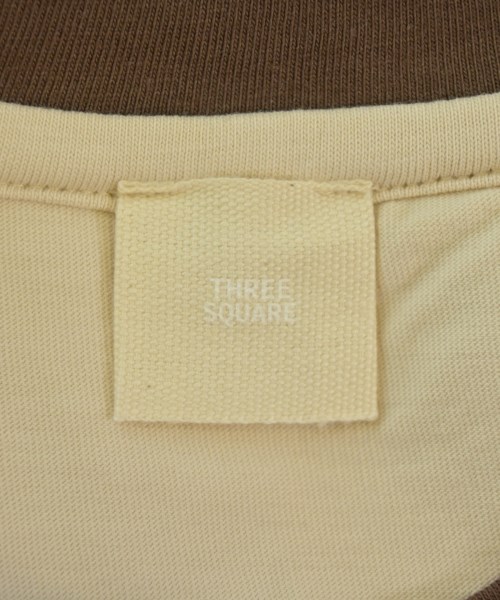 THREE SQUARE（スリースクエア）Tシャツ・カットソー ベージュ サイズ:F レディース/2200661391679