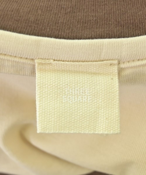 THREE SQUARE（スリースクエア）Tシャツ・カットソー ベージュ サイズ:F レディース/2200661391778