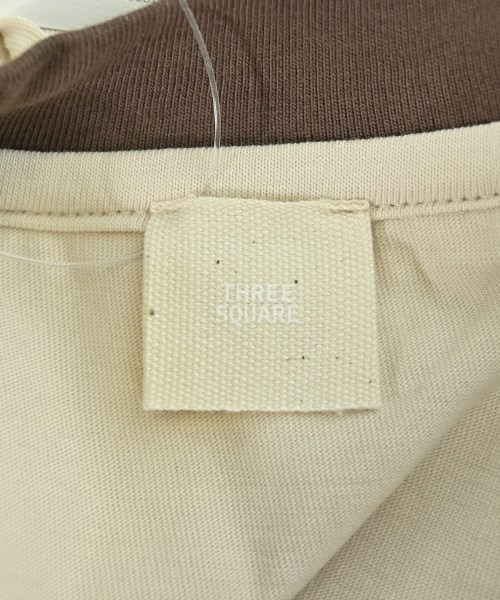 THREE SQUARE（スリースクエア）Tシャツ・カットソー ベージュ サイズ:F レディース/2200661391839