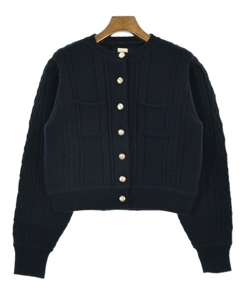 THREE SQUARE(スリースクエア)カーディガン 紺 サイズ:F/2200661683644