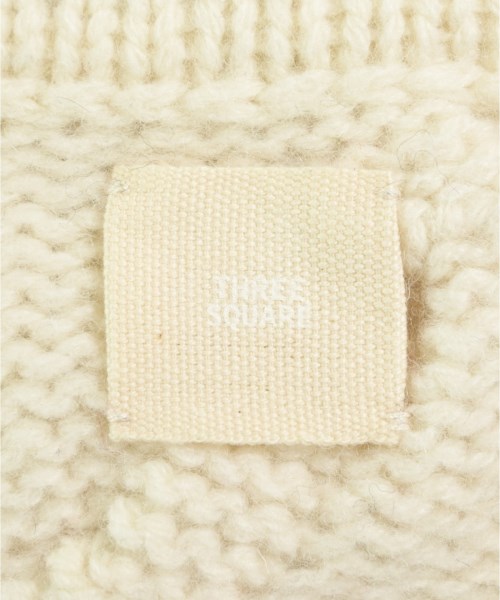 THREE SQUARE（スリースクエア）カーディガン 白 サイズ:F レディース/2200661684290