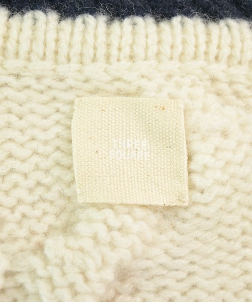 THREE SQUARE（スリースクエア）カーディガン 白 サイズ:F レディース/2200661684757