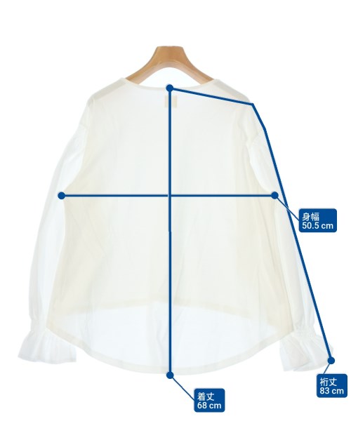 THREE SQUARE（スリースクエア）Tシャツ・カットソー 白 サイズ:F レディース/2200661685051