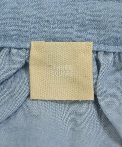 THREE SQUARE（スリースクエア）ブラウス 青 サイズ:F レディース/2200661685358