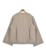 THREE SQUARE（スリースクエア）ノーカラージャケット ベージュ サイズ:F レディース/2200661685525
