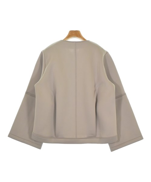 THREE SQUARE（スリースクエア）ノーカラージャケット ベージュ サイズ:F レディース/2200661685532