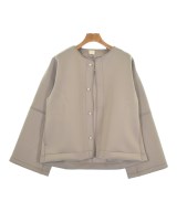 THREE SQUARE（スリースクエア）ノーカラージャケット ベージュ サイズ:F レディース/2200661685532
