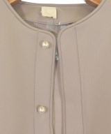 THREE SQUARE（スリースクエア）ノーカラージャケット ベージュ サイズ:F レディース/2200661685549