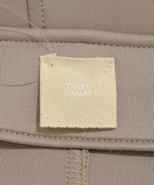 THREE SQUARE（スリースクエア）ノーカラージャケット ベージュ サイズ:F レディース/2200661685563