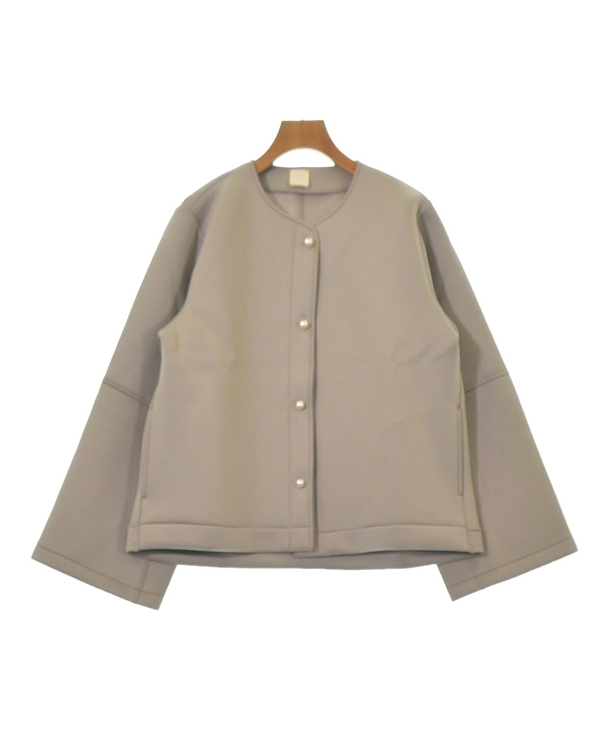 Trip VINTAGE 購入　ヨーロッパ古着　シルクトップス　ライトベージュ 中古・古着通販】SILK n TOUCH (シルク エヌ タッチ) 半袖開襟シャツ
