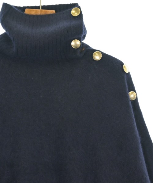 THREE SQUARE（スリースクエア）ニット・セーター 紺 サイズ:F レディース/2200661685815