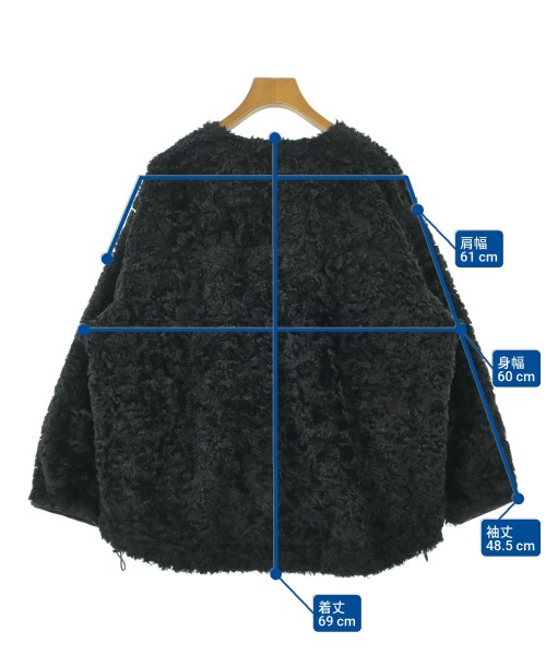 THREE SQUARE（スリースクエア）ブルゾン 黒 サイズ:F レディース/2200661687321