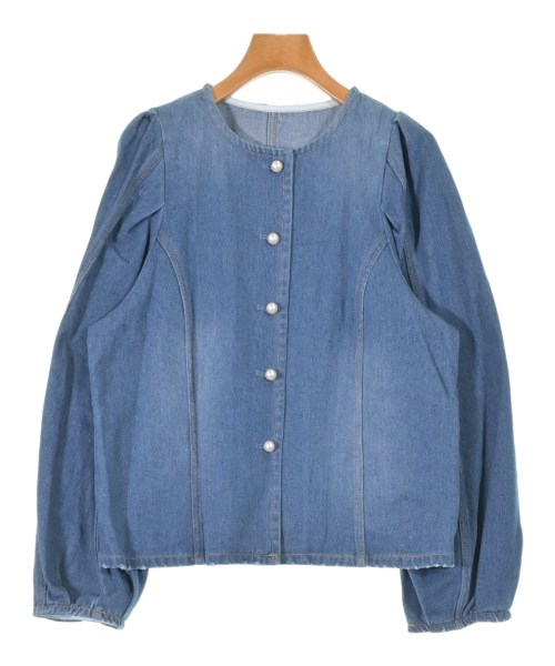 THREE SQUARE(スリースクエア)デニムジャケット 紺 サイズ:F/2200661687727