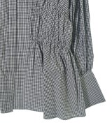 THREE SQUARE（スリースクエア）ブラウス 黒 サイズ:F レディース/2200661688236