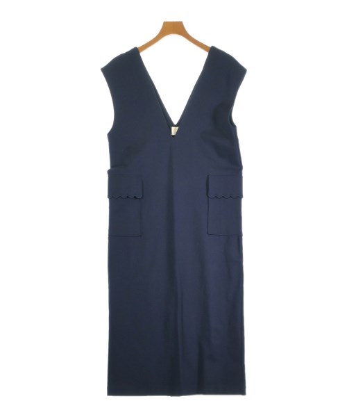 THREE SQUARE(スリースクエア)ワンピース 紺 サイズ:F/2200661688861