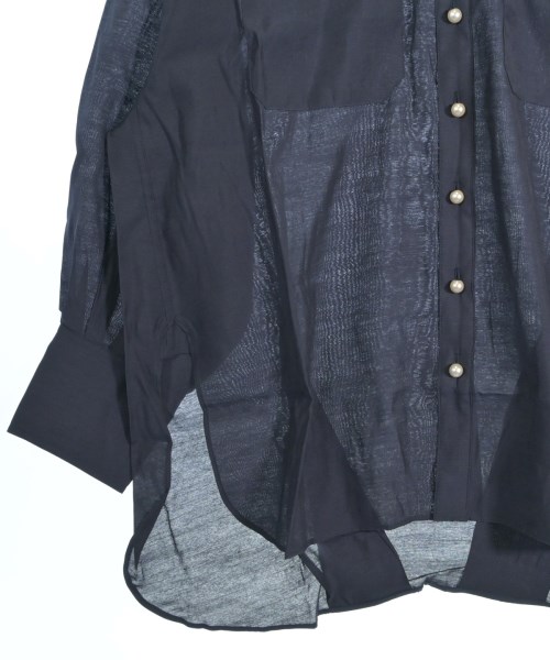 THREE SQUARE（スリースクエア）カジュアルシャツ 紺 サイズ:F レディース/2200661689318