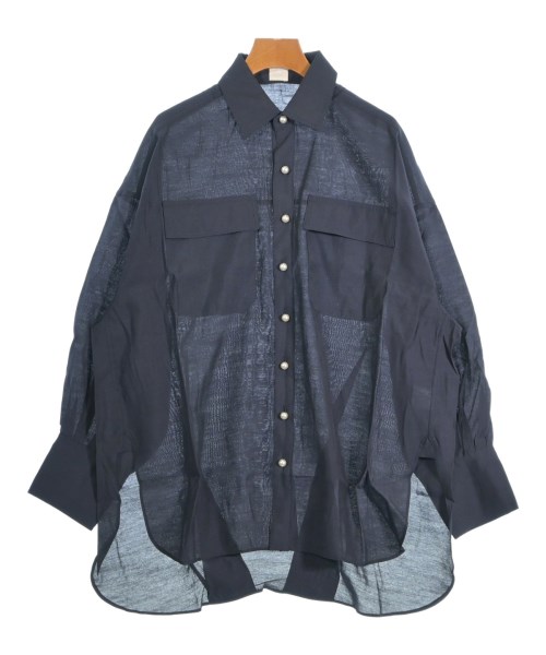 THREE SQUARE(スリースクエア)カジュアルシャツ 紺 サイズ:F/2200661689325