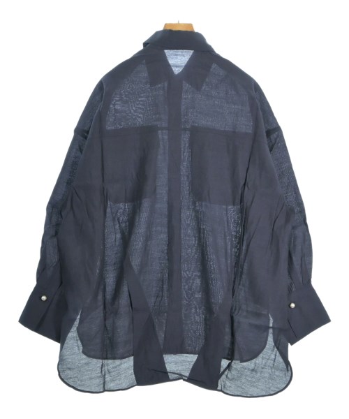THREE SQUARE（スリースクエア）カジュアルシャツ 紺 サイズ:F レディース/2200661689332