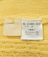 THREE SQUARE（スリースクエア）ニット・セーター 黄 サイズ:F レディース/2200661690406