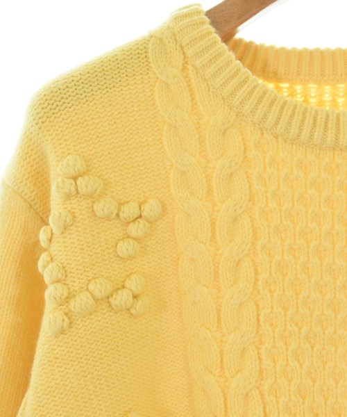 THREE SQUARE（スリースクエア）ニット・セーター 黄 サイズ:F レディース/2200661690437