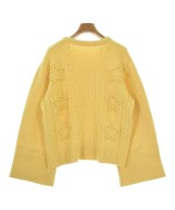 THREE SQUARE（スリースクエア）ニット・セーター 黄 サイズ:F レディース/2200661690437