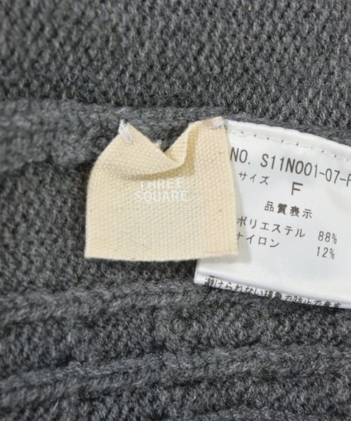 THREE SQUARE（スリースクエア）ニット・セーター グレー サイズ:F レディース/2200661690635