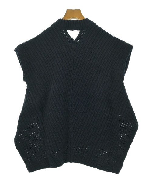 THREE SQUARE（スリースクエア）ベスト 紺 サイズ:F レディース/2200661691496