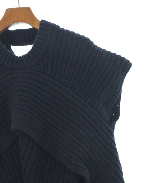 THREE SQUARE（スリースクエア）ベスト 紺 サイズ:F レディース/2200661691571