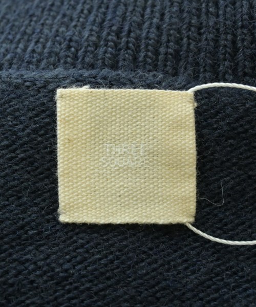 THREE SQUARE（スリースクエア）ニット・セーター 紺 サイズ:F レディース/2200661692035