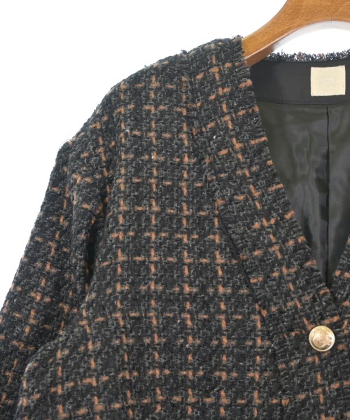 THREE SQUARE（スリースクエア）ジャケット 黒 サイズ:F レディース/2200661692677