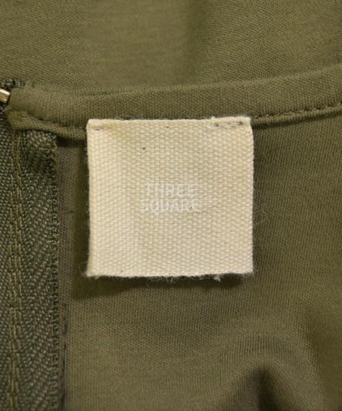 THREE SQUARE（スリースクエア）ワンピース カーキ サイズ:F レディース/2200661693018