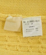 THREE SQUARE（スリースクエア）ニット・セーター 黄 サイズ:F レディース/2200661693759