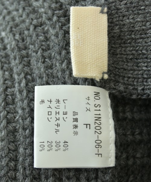 THREE SQUARE（スリースクエア）ベスト グレー サイズ:F レディース/2200661694756