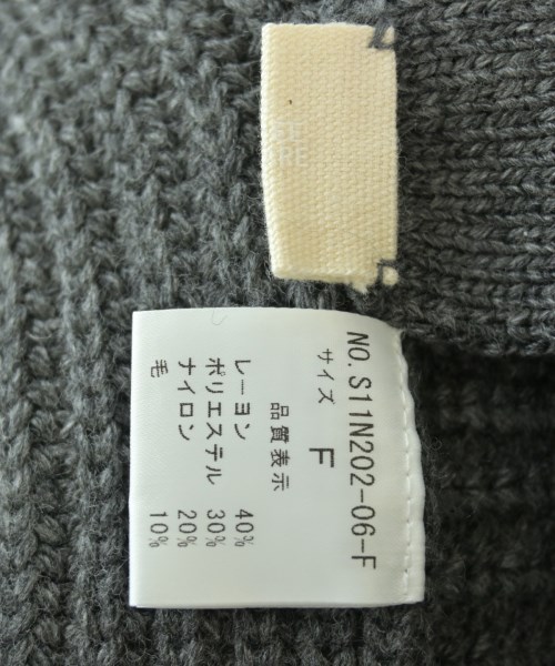 THREE SQUARE（スリースクエア）ベスト グレー サイズ:F レディース/2200661694770