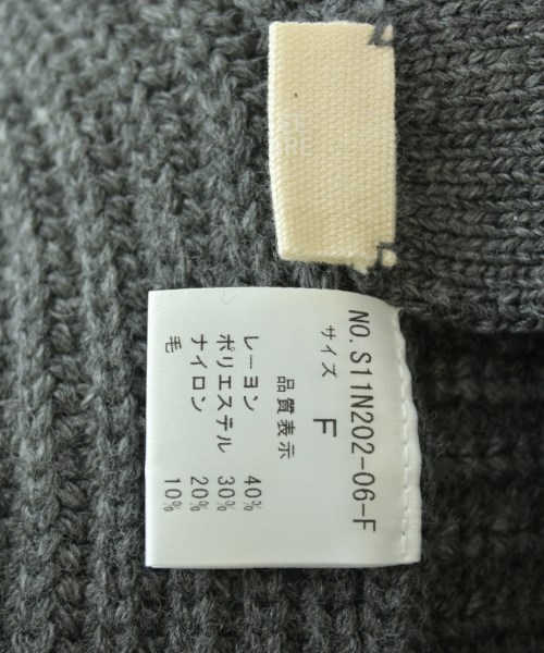 THREE SQUARE（スリースクエア）ベスト グレー サイズ:F レディース/2200661694800