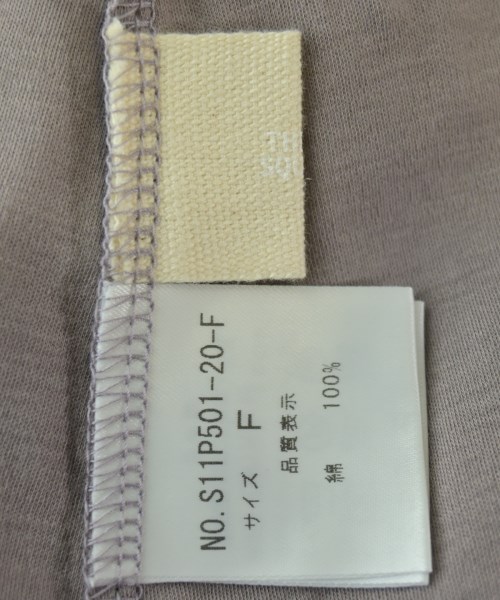 THREE SQUARE（スリースクエア）Tシャツ・カットソー 紫 サイズ:F レディース/2200661696101