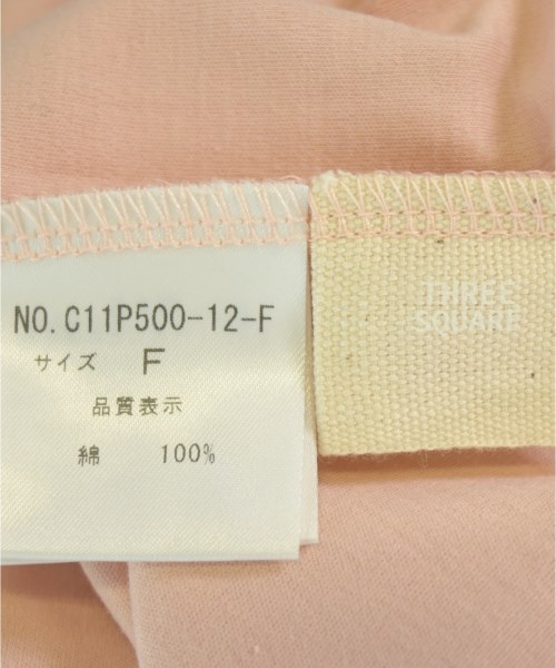 THREE SQUARE（スリースクエア）Tシャツ・カットソー ピンク サイズ:F レディース/2200661696361