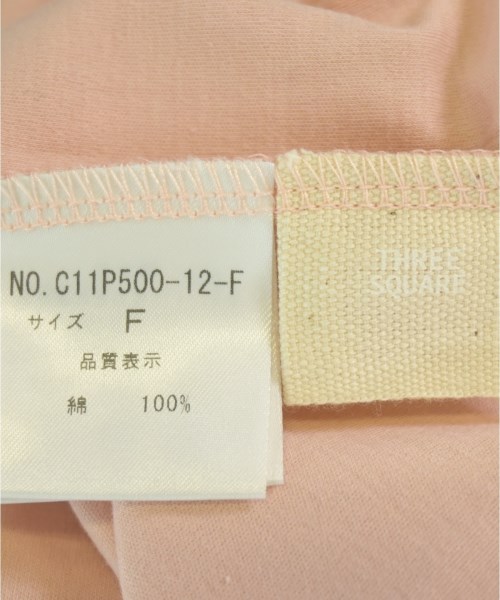 THREE SQUARE（スリースクエア）Tシャツ・カットソー ピンク サイズ:F レディース/2200661696385