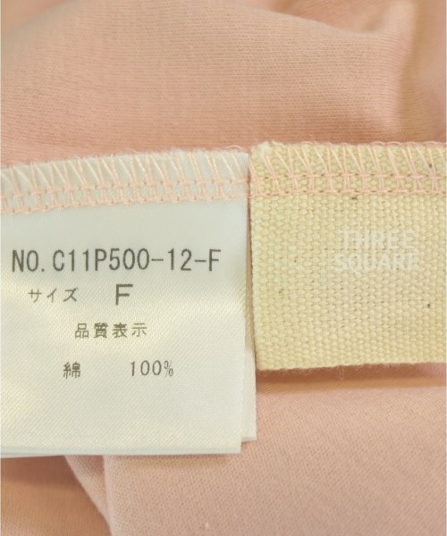 THREE SQUARE（スリースクエア）Tシャツ・カットソー ピンク サイズ:F レディース/2200661696392