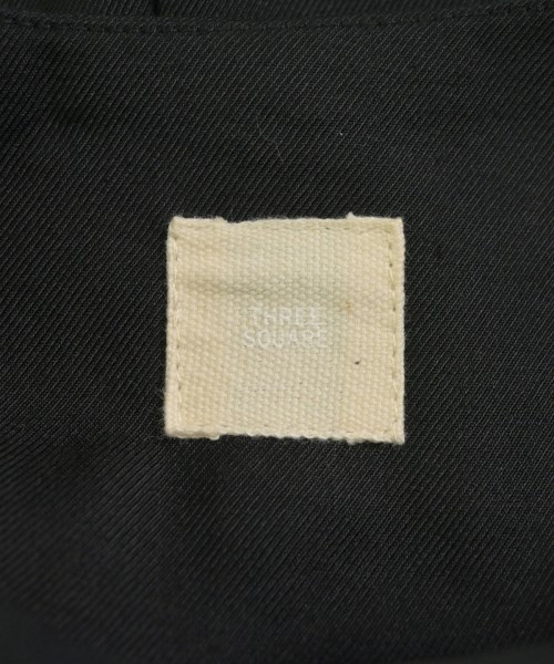 THREE SQUARE（スリースクエア）ノーカラージャケット 黒 サイズ:38(M位) レディース/2200661697788