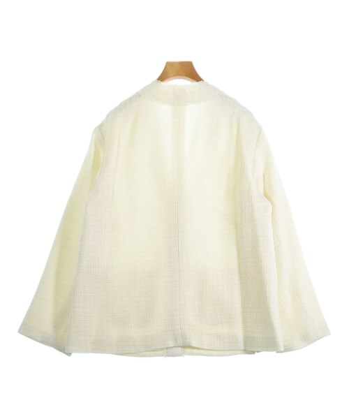 THREE SQUARE（スリースクエア）ノーカラージャケット 白 サイズ:F レディース/2200661701942