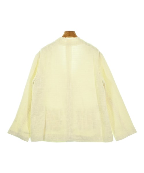 THREE SQUARE（スリースクエア）ノーカラージャケット 白 サイズ:F レディース/2200661701997