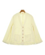 THREE SQUARE（スリースクエア）ノーカラージャケット 白 サイズ:F レディース/2200661702048