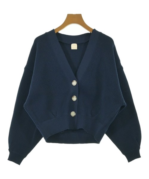 THREE SQUARE(スリースクエア)カーディガン 紺 サイズ:F/2200661702116