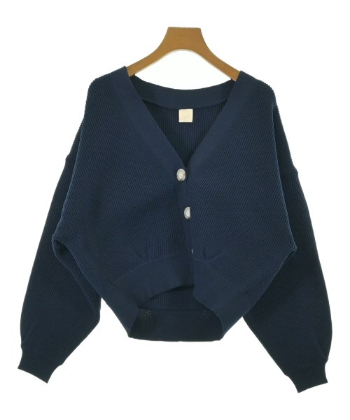THREE SQUARE(スリースクエア)カーディガン 紺 サイズ:F/2200661702154