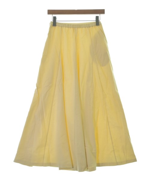 THREE SQUARE（スリースクエア）ロング・マキシ丈スカート 黄 サイズ:F レディース/2200661702710