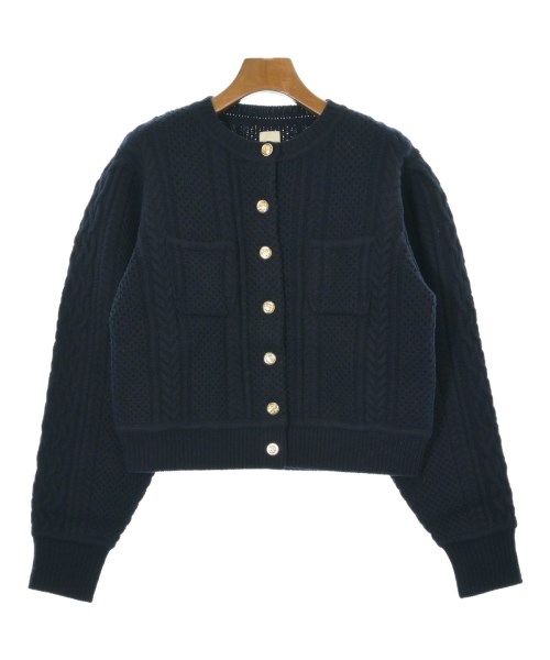 THREE SQUARE(スリースクエア)カーディガン 紺 サイズ:F/2200661703144