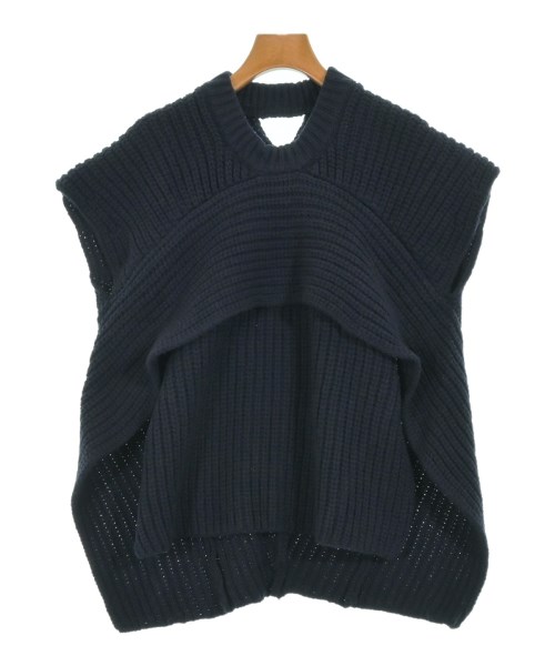 THREE SQUARE(スリースクエア)ベスト 紺 サイズ:F/2200661703526