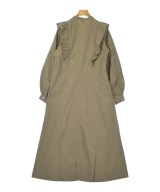 THREE SQUARE（スリースクエア）シャツワンピース カーキ サイズ:F レディース/2200661704677