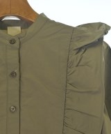 THREE SQUARE（スリースクエア）シャツワンピース カーキ サイズ:F レディース/2200661704721